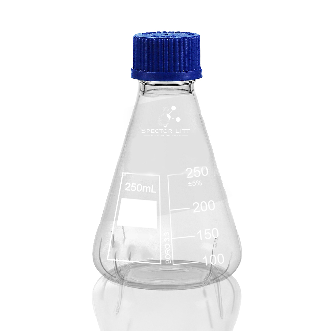 Flask Conical with Screw Cap and Liner
